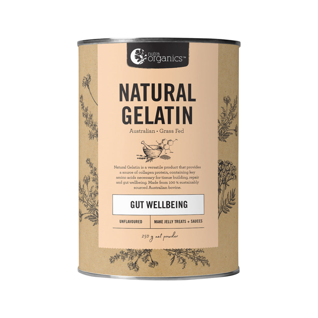 Nutra Organics Natural Gelatin Unflavoured 250g